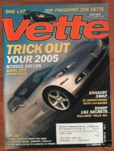 VETTE 2005 JUNE - 7-sec. VETTE, CANNONBALL Z06